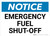Notice: Emergency Fuel Shut-Off Landscape