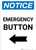 Notice: Emergency Button with Left Arrow Portrait