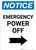 Notice: Emergency Power Off Portrait