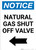 Notice: Natural Gas Shut-Off Valve with Left Arrow Portrait