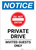 Notice: Private Drive - Invited Guests Only Portrait