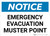 Notice: Emergency Evacuation Muster Point Landscape