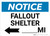 Notice: Fallout Shelter Mile with Left Arrow Landscape