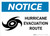 Notice: Hurricane Evacuation Route Landscape