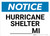 Notice: Hurricane Shelter Mile Landscape