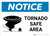 Notice: Tornado Shelter Down Arrow with Icon Landscape