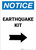 Notice: Earthquake Kit with Right Arrow Portrait