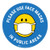 Please Use Face Masks In Public Areas with Facemask Emoji - Light Blue - Floor Sign