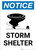 Notice: Storm Shelter with Icon Portrait