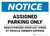 Notice: Assigned Parking Only - Unauthorized Vehicles Towed At Owner Expense Landscape