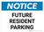 Notice: Future Resident Parking Landscape