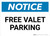 Notice: Free Valet Parking Landscape
