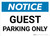 Notice: Guest Parking Only Landscape
