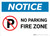 Notice: No Parking - Fire Zone Landscape