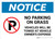 Notice: No Parking On Grass - Vehicles Will be Towed Landscape
