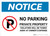 Notice: No Parking - Private Property - Violators Towed Away At Owner Expense Landscape