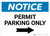 Notice: Permit Parking Only - Right Arrow Landscape