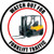 Color Watch Out For Forklift Traffic Floor Siogn