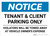Notice: Tenant and Client Parking Only - Violators Towed Away with Icon Landscape