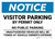 Notice: Visitor Parking By Permit Only - No Public Parking Landscape