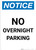 Notice: No Overnight Parking Portrait