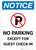 Notice: No Parking Except for Guest Check-In Portrait