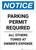 Notice: Parking Permit Required Portrait