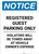 Notice: Registered Guest Parking Only Portrait