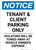 Notice: Tenant and Client Parking Only - Violators Towed Away with Icon Portrait
