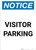 Notice: Visitor Parking Portrait