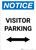 Notice: Visitor Parking with Bidirectional Arrow Portrait