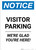 Notice: Visitor Parking - We're Glad You're Here! Portrait