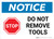 Notice: Stop: Do Not Remove Tools Landscape