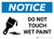 Notice: Do Not Touch Wet Paint with Icon Landscape