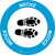 Notice: Shoe Print Right Circular - Floor Sign