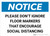 Notice: Please Don't Ignore Floor Markers that Encourage Social Distancing Landscape - Wall Sign