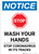 Notice: STOP - Wash Your Hands/Stop Coronavirus Portrait - Wall Sign