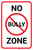 No Bully Zone with Icon Portrait - Wall Sign
