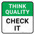 Think Quality: Check It Square - Floor Sign
