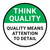 Think Quality: Quality Means Attention To Detail Circular - Floor Sign