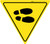 Shoe Print Right Yield v2 - Floor Sign