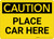 Caution: Place Car Here Landscape - Wall Sign