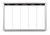 Monday - Friday Week Calendar Dry-Erase Scheduling Whiteboard