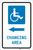 ADA Accessible Changing Area Left Arrow with Icon Portrait - Label