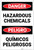 Danger: Hazardous Chemicals Bilingual Spanish - Label