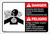 Danger: Asbestos Dust Hazard Authorized Only Bilingual Spanish - Label