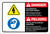 Danger: Hazardous Voltage Inside Follow Lockout Tagout Bilingual Spanish - Label