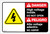 Danger: High Voltage Inside - Do Not Open ANSI - Label