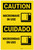 Caution: Microwave in Use with Icon Bilingual Spanish - Label