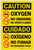 Caution: Oxygen No Smoking No Flames Bilingual Spanish - Label